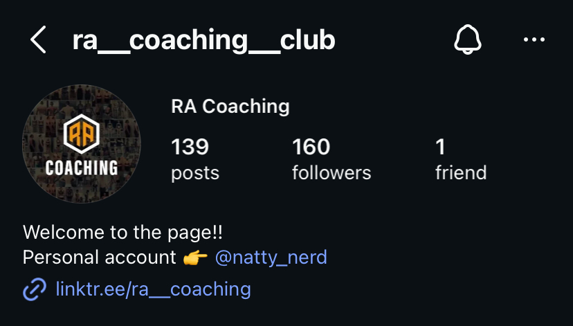 RA Coaching Instagram Preview